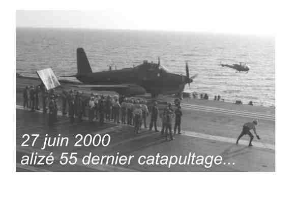 Juin 2000, p.a Foch, dernier catapultage d'un Alizé …