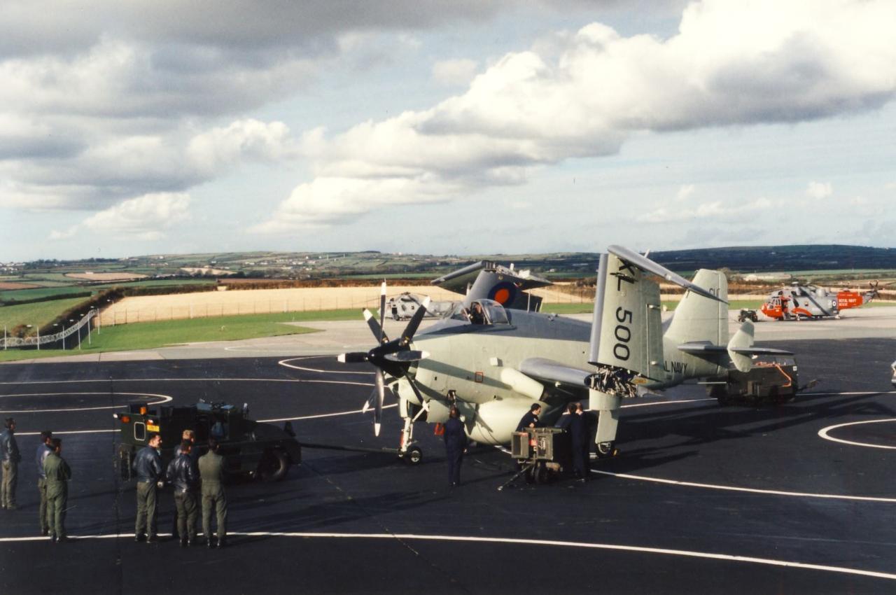 visite au 849e squadron, Gannet XL500...
