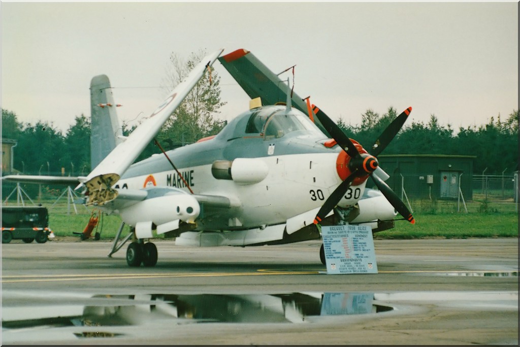 Base Aérienne 705 Tours, 1987, flottille 6F, alizé 30 ...