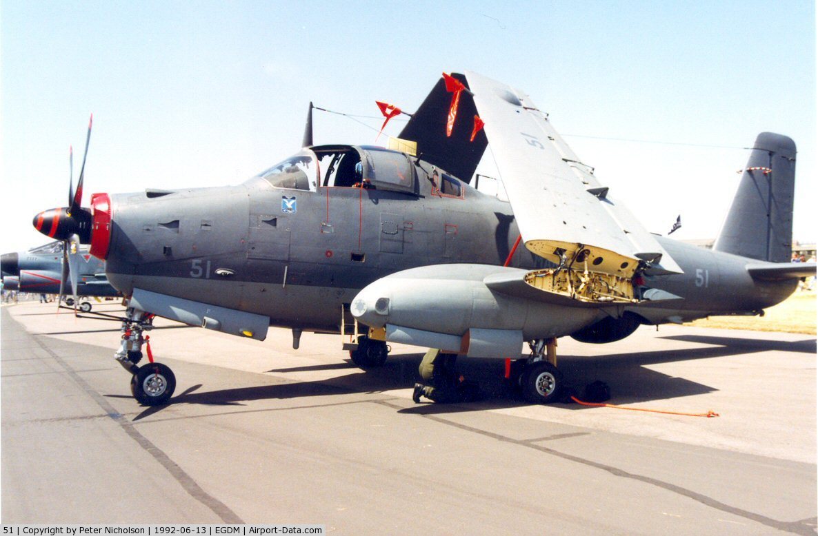 alizé 51 of French Aeronavale's 4 Flotille at the 1992 RIAT Boscombe