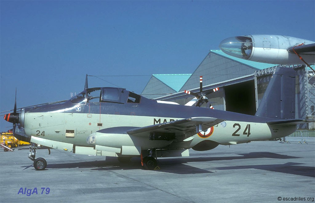 Base Aéronautique Navale de Landivisiau, JPO 1979, flottille 4F, alizé 24 ...