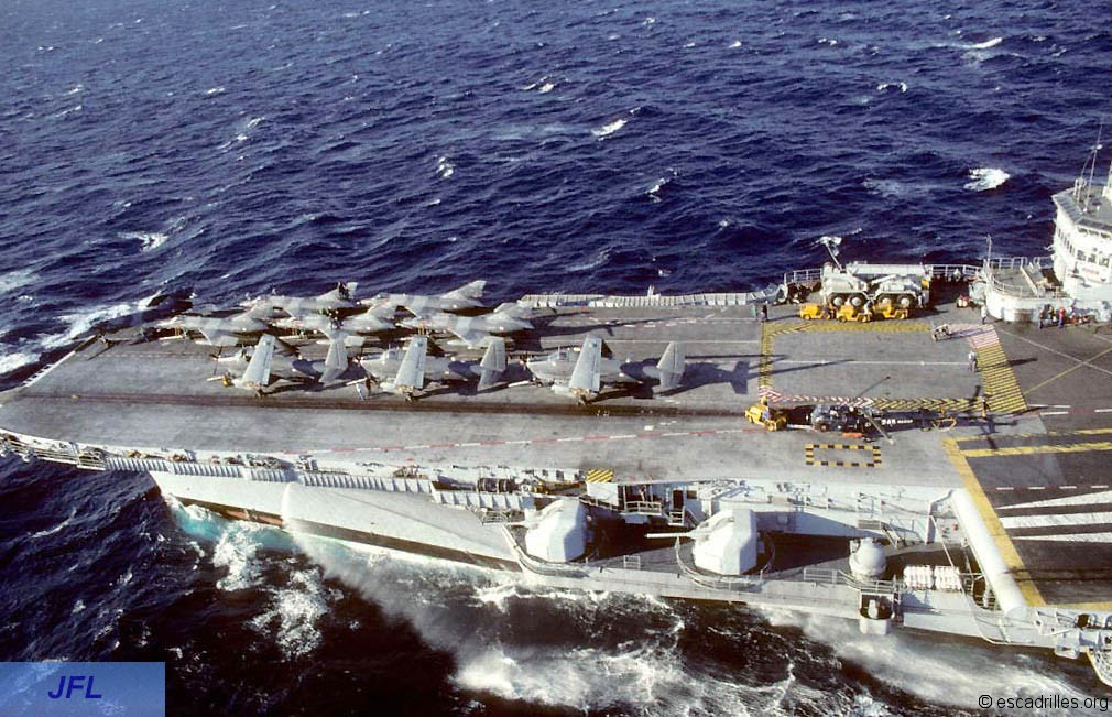1994, p.a Foch, flottille 6F, alizé retour de vol 
