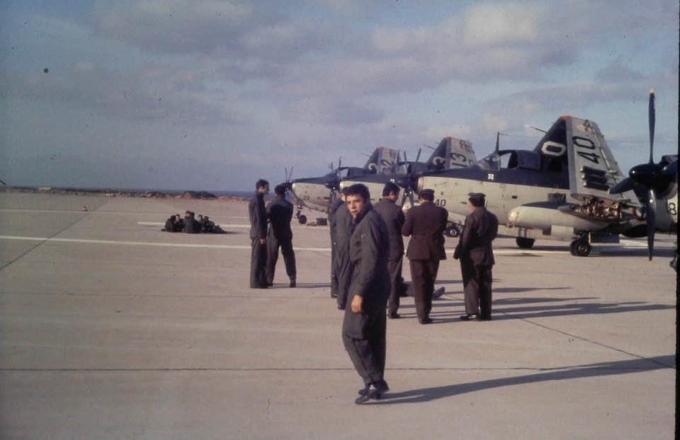 1971, retour aux avions à Palerme pour les équipages de la 6F ...