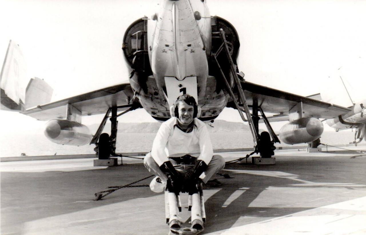 Escadrille 59S, Novembre 1981, Etendard IVM n°16 et l'auteur chef de piste