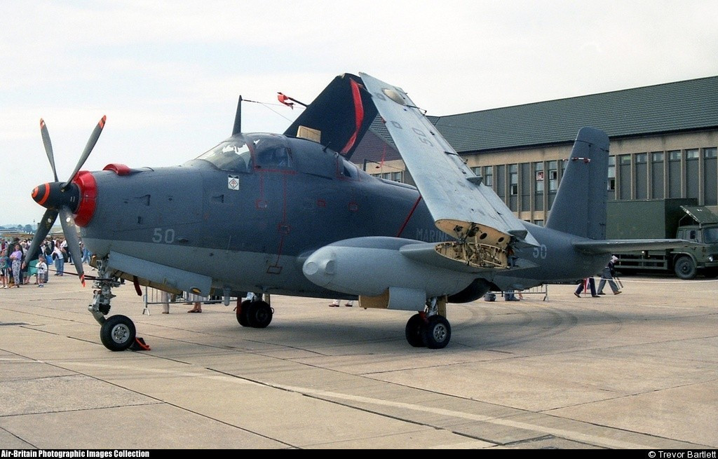 Royal Navy Air Station Yeovilton, 1992, flottille 6F, alizé 50 ...